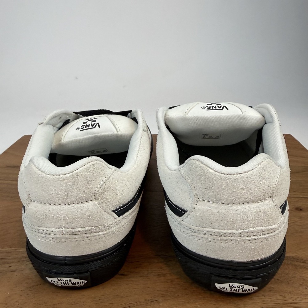 New Mens Vans Caldrone Marshmallow Leather Low‎ Casual Sneakers Shoes Size 9 NIB - Picture 6 of 9